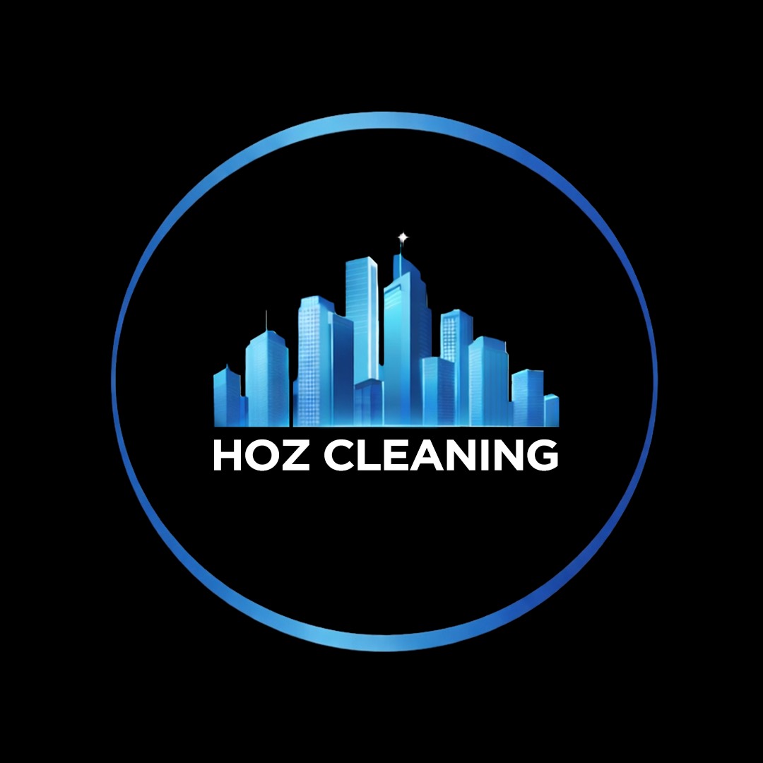 HOZ CLEANING blue skyline logo